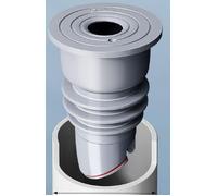 OTraki Joint de Tuyau pour Lave-Linge 35-40 mm,Adaptateur Anti-Odeurs en Silicone Gris, Joint pour Tuyau de Vidange Avec Bouchon,pour Tuyau de Lave-Linge,éVier de Cuisine,Salle de Bain