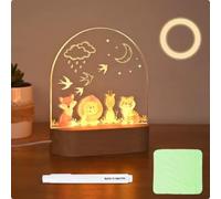 OTraki Luz Nocturna LED Infantil Personalizada con Diseño Animales