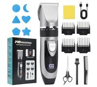 OTraki Maquina de Cortar Pelo Hombre, Maquina Afeitar Hombre, Hair Trimmer Inalámbrico con 4 Peines de Guía y Carga USB para Barbería y Uso en el Hogar, Negro