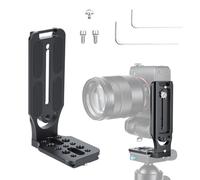OTraki Soporte para cámara de 38 mm Quick Release en L, con Placa de liberación rápida, Tornillo de 1/4 y 3/8 Pulgadas, Placa QR Vertical, cámara DSLR Universal, Soporte L para Manfrotto dji, Nikon
