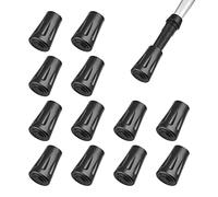 OTraki Tacos para Bastones de Trekking 11mm 12pcs Puntas de para Bastones Resistente al Desgaste Protectores de Puntas de Bastones de Trekking para Asfalto Grava y Montañas