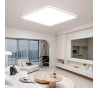 OTREN Lampara Techo LED 40CM, Plafon LED Techo 4000K, 36W Downlight Superficie Panel para Dormitorio Cocina Pasillo Baño Sala Oficina