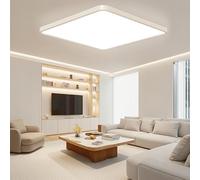 OTREN Lampara Techo LED 50CM, Plafon LED Techo 4000K, 48W Downlight Superficie Panel para Dormitorio Cocina Pasillo Baño Sala Oficina