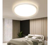 OTREN Plafon Luz LED Techo 28W, Ø30CM Lampara Downlight Panel Superficie 4000K, Plafones Modernas Redondo IP44 para Baño Pasillo Balcón Cocina Dormitorio Pared