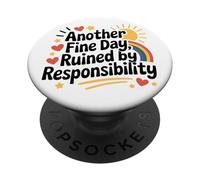 Otro Buen día Arruinado por la Responsabilidad Funny Sarcastic PopSockets PopGrip Adhesivo