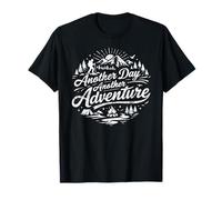 Otro día Otra Aventura Senderismo Camping Diseño al Aire Libre Camiseta