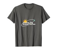Otro Viaje Alrededor del Sol Regalo de cumpleaños para Hombres Camiseta, Hombre, Asfalto, S