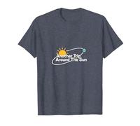 Otro Viaje Alrededor del Sol Regalo de cumpleaños para Hombres Camiseta, Hombre, Azul Jaspeado, XXL