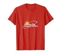 Otro Viaje Alrededor del Sol Regalo de cumpleaños para Hombres Camiseta, Hombre, Rojo, XL