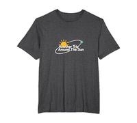 Otro Viaje Alrededor del Sol Regalo de cumpleaños para Hombres Camiseta, Hombre Tallas Grandes, Jaspeado Oscuro, 2X Alto