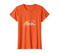 Otro Viaje Alrededor del Sol Regalo de cumpleaños para Hombres Camiseta, Mujer, Naranja, XS