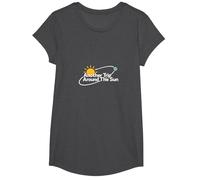 Otro Viaje Alrededor del Sol Regalo de cumpleaños para Hombres Camiseta, Niñas, Jaspeado Oscuro, XS