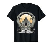 Otros misterios Antiguos Angkor Wat Stargate Portal Camiseta, Hombre, Negro, 6XL