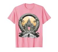 Otros misterios Antiguos Angkor Wat Stargate Portal Camiseta, Hombre, Rosado, 3XL