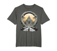 Otros misterios Antiguos Angkor Wat Stargate Portal Camiseta, Hombre Tallas Grandes, Asfalto, 3X Alto