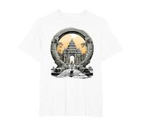 Otros misterios Antiguos Angkor Wat Stargate Portal Camiseta, Hombre Tallas Grandes, Blanco, 4X Alto