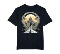 Otros misterios Antiguos Angkor Wat Stargate Portal Camiseta, Hombre Tallas Grandes, Negro, 2X Alto