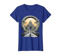 Otros misterios Antiguos Angkor Wat Stargate Portal Camiseta, Mujer, Azul Real, XL