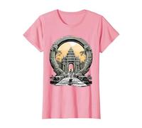 Otros misterios Antiguos Angkor Wat Stargate Portal Camiseta, Mujer, Rosado, L
