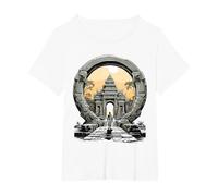 Otros misterios Antiguos Angkor Wat Stargate Portal Camiseta, Mujer Tallas Grandes, Blanco, 6XL Grande