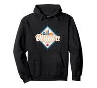 Ottawa Skyline Ontario Retro Canadá Vintage Recuerdo Sudadera con Capucha