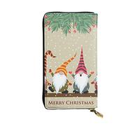 Otter - Cartera de cuero de gran capacidad para mujer, tarjetero de cuero para hombre y mujer, Gnomos navideños, Talla única, Classic