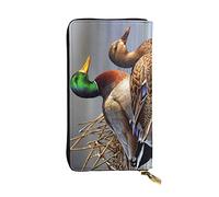 Otter - Cartera de cuero de gran capacidad para mujer, tarjetero de cuero para hombre y mujer, Pato real, Talla única, Classic