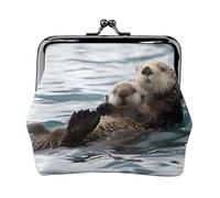 Otter - Carteras pequeñas para mujer, carteras para mujer, monedero para mujer, cartera pequeña para mujer, bolsa de maquillaje pequeña para bolso, Black, Talla única, Organizador de bolsas