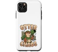 Otter Chaos Kawaii Animal Juego de Palabras Divertido Lindo Carcasa para iPhone 11 Pro MAX