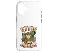Otter Chaos Kawaii Animal Juego de Palabras Divertido Lindo Carcasa para iPhone 16