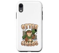 Otter Chaos Kawaii Animal Juego de Palabras Divertido Lindo Carcasa para iPhone XR