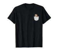 Otter Pocket Animal Lover Realista Río Vida Silvestre Arte Camiseta gráfica económica, Hombre, Negro, XL