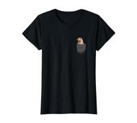 Otter Pocket Animal Lover Realista Río Vida Silvestre Arte Camiseta gráfica económica, Mujer, Negro, L