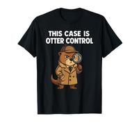 Otter Pun Detective Cute Animal Mystery Sleuth Humor Camiseta