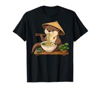 Otter Ramen Bowl Kawaii Japonés Fideos Bowl Anime Food Camiseta