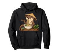 Otter Ramen Bowl Kawaii Japonés Fideos Bowl Anime Food Sudadera con Capucha