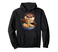 Otter Ramen Bowl Kawaii Japonés Fideos Bowl Anime Food Sudadera con Capucha