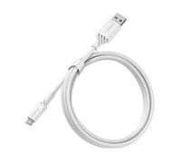 Otterbox Cable Reforzado USB-A a Micro USB, Cable de Carga para Smartphone e Tablet, Ultra Resistente, testeado para doblados y torsiones, 1M, Blanco