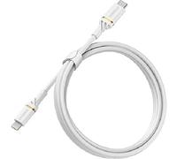 Otterbox Cable Reforzado USB-C a Lightning, Certificado MFi, Cable de Carga Rápida para iPhone e iPad, Ultra Resistente, testeado para doblados y torsiones, 1M, Blanco