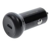 OtterBox Cargador de Coche USB-C 25W, Cargador de Carga Rápida para Smartphones y Tablets, Rugerizado, Ultra Duradero, Negro