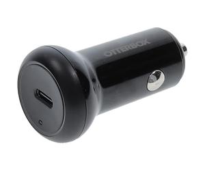 OtterBox Cargador de Coche USB-C 25W, Cargador de Carga Rápida para Smartphones y Tablets, Rugerizado, Ultra Duradero, Negro