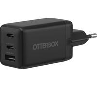 OtterBox Cargador de Pared Standard EU 67W USB-C, 3 Puertos, Negro | 67W USB-C PD GaN Cargador de Pared de 3 Puertos, x2 USB-C Puertos + x1 USB-A Puerto, carga rápida para Smartphones y Tablets