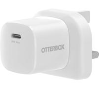 OtterBox Cargador de Pared Standard UK 30W USB-C, Blanco, Sin Caja Retail | Cargador de pared 30W USB-C PD GaN, carga rápida para Smartphones y Tablets, resistente a caídas, Rugerizado, Ultra Duradero