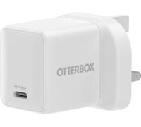OtterBox Cargador de Pared Standard UK 45W USB-C, Blanco | Cargador de pared 45W USB-C PD GaN, carga rápida para Smartphones y Tablets, resistente a caídas, Rugerizado, Ultra Duradero