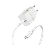 Otterbox Cargador de Pared USB-C PD 20W y Cable USB-C a Lightning, Blanco