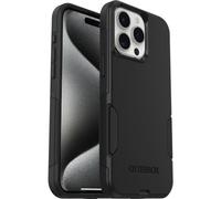 OtterBox Funda para iPhone 15 Pro MAX Commuter, Resistente a Golpes y caídas, Rugerizada, Protectora, Testada 3X estándares Militares anticaídas, Negro, Sin Caja Retail