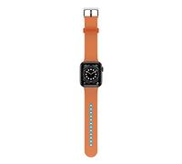Otterbox Correa de Reloj Apple Watch Series 9/8/7/6/SE 2.ª Gen/SE 1.ª gen/5/4/3-42mm/44mm/45mm, Correa de Silicona de Tacto Suave y Resistente al Desgaste para Apple Watch, Naranja/Azul