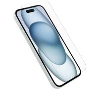 Otterbox Protector de Pantalla de Cristal Templado Premium Glass para iPhone 15, Protección avanzada contra arañazos, Protege de caídas de hasta 0,9m, Antimicrobiano