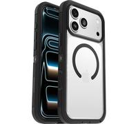 Otterbox Defender Series Pro XT Clear MagSafe Funda para iPhone 17 Pro MAX, Resistente a Golpes y caídas, Testada 7X con estándares Militares anticaídas, Transparente/Negro, Sin Caja Retail