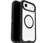 OtterBox Defender Series Pro XT Clear MagSafe funda para iPhone Air, resistente a golpes y caídas, Ultra-Rugerizada, Testada 7x con estándares Militares anticaídas, Transparente/Negro, Sin caja retail